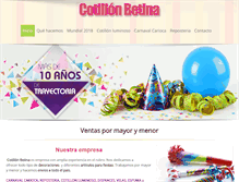 Tablet Screenshot of cotillonbetina.com